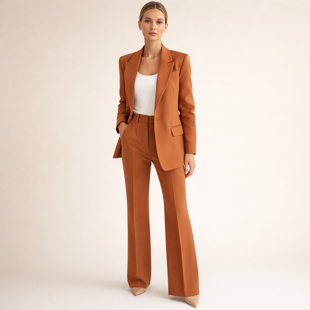 Vanessa - Conjunto elegante com calças largas