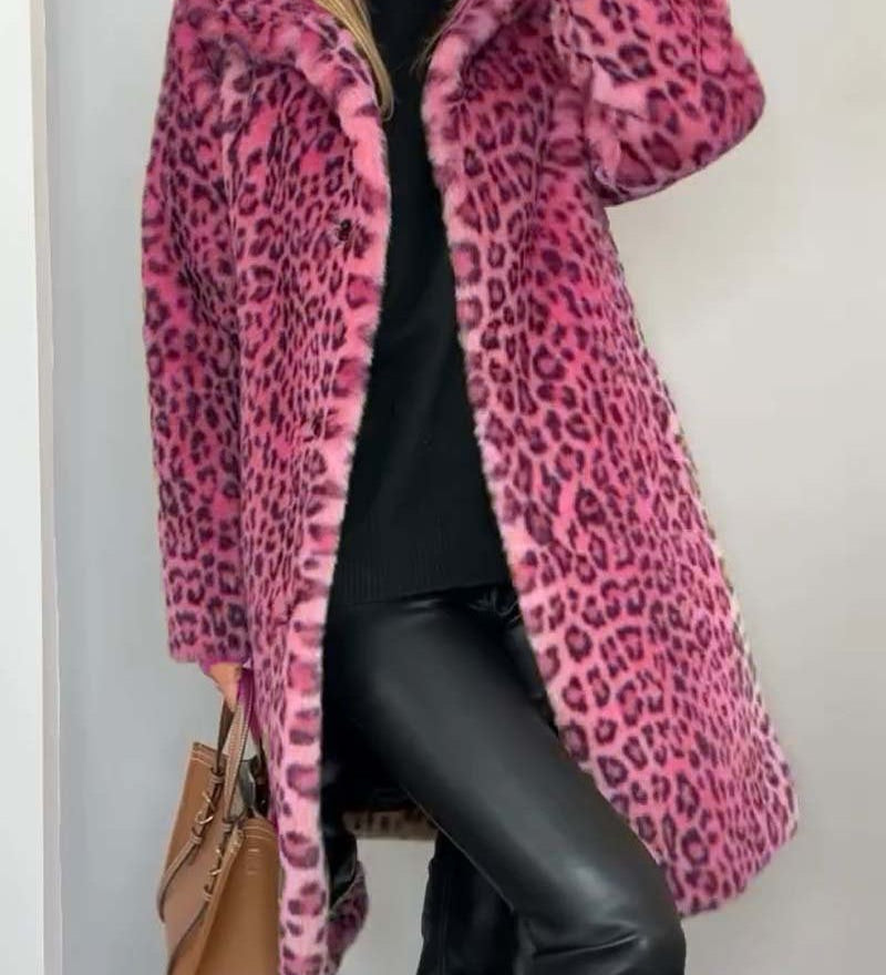 Leia - Casaco Comprido Leopardo