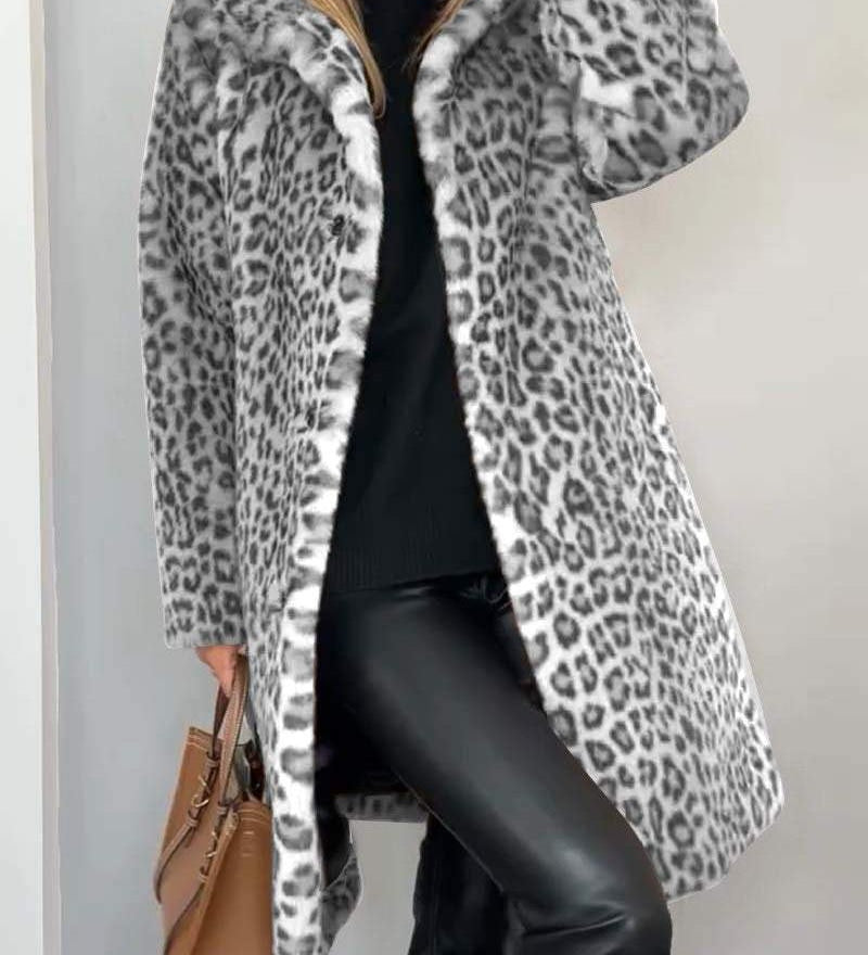 Leia - Casaco Comprido Leopardo