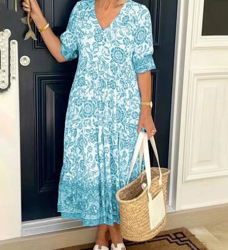 Mara – Vestido fluido leve com efeito lisonjeiro