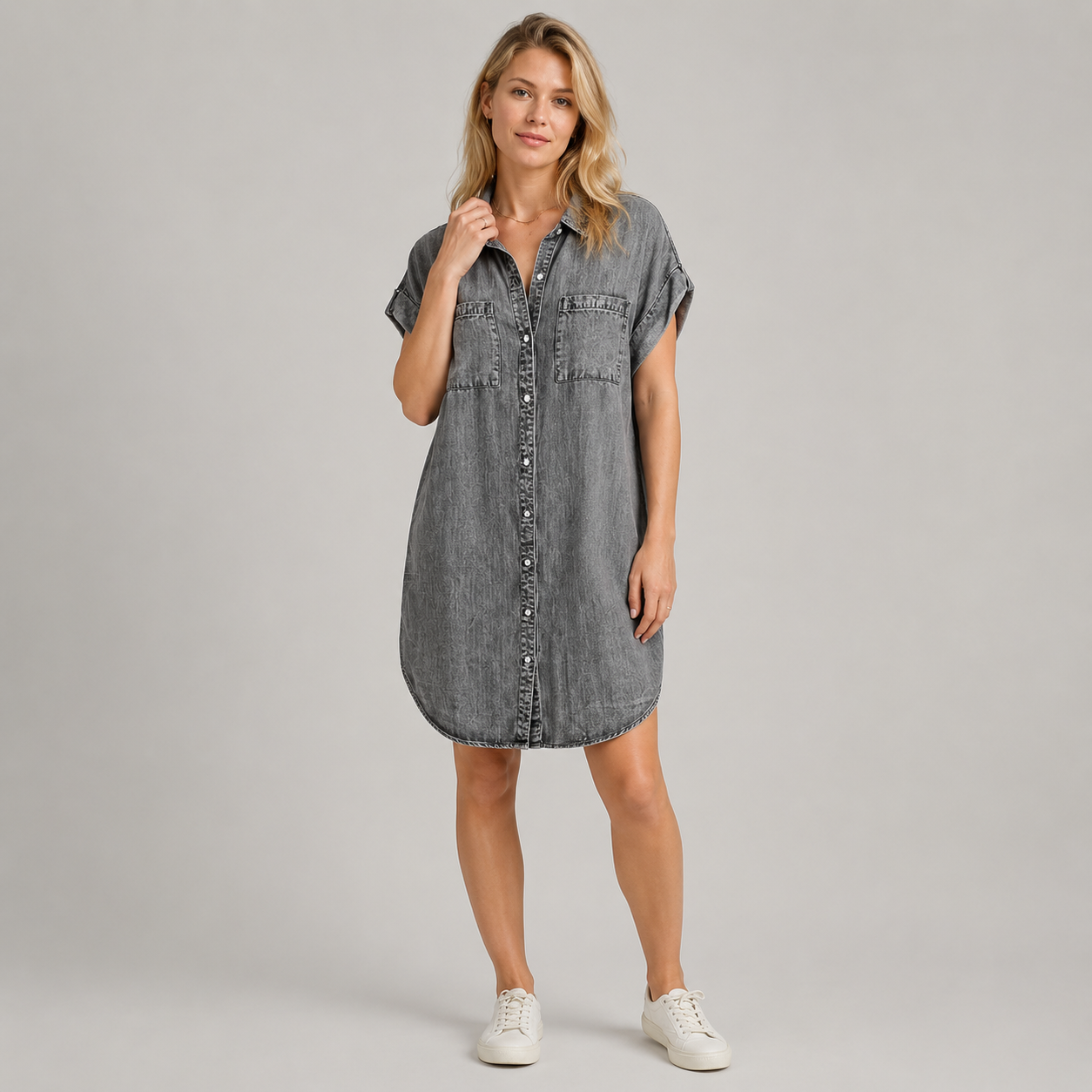 Coralie - Vestido-Camisa com Botões