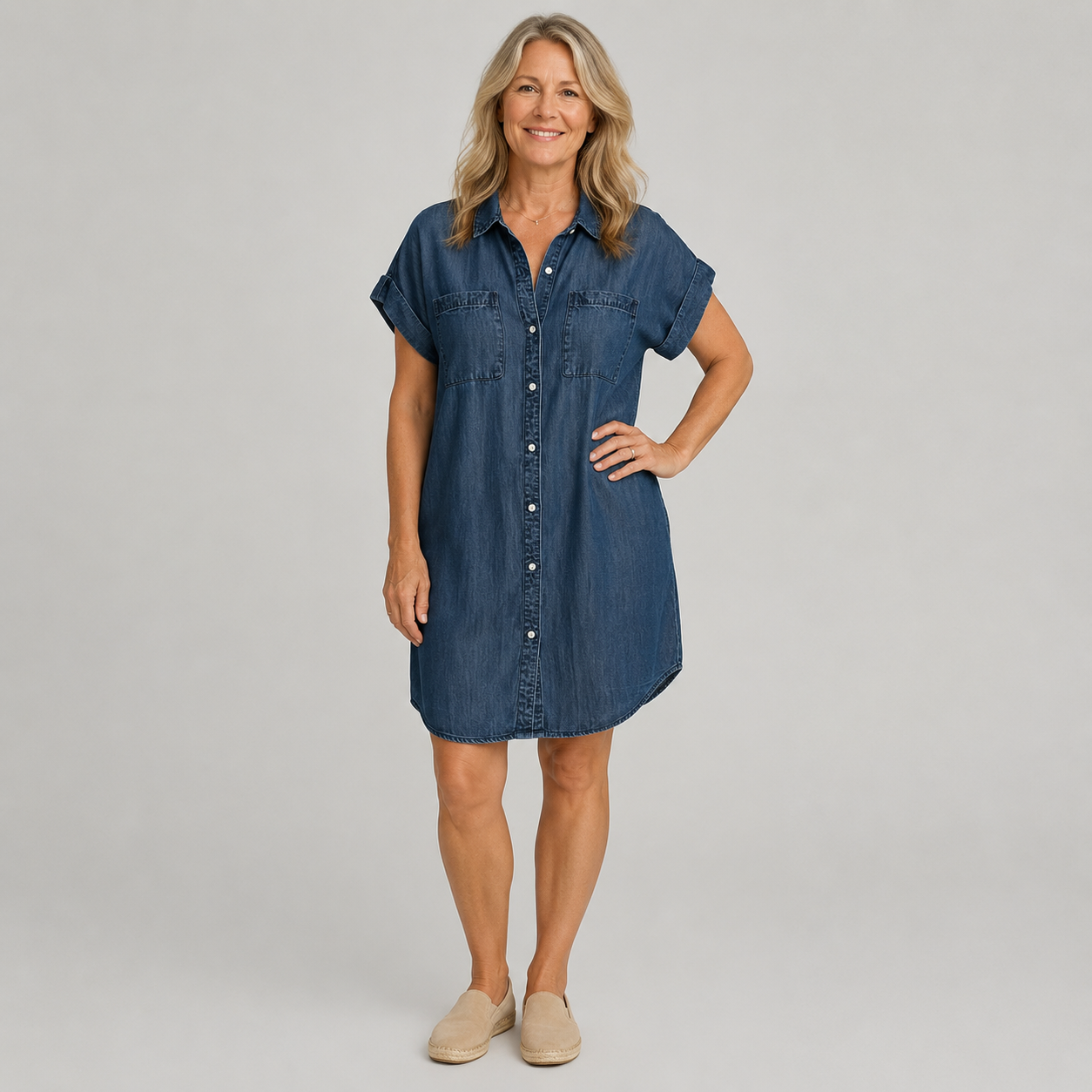 Coralie - Vestido-Camisa com Botões