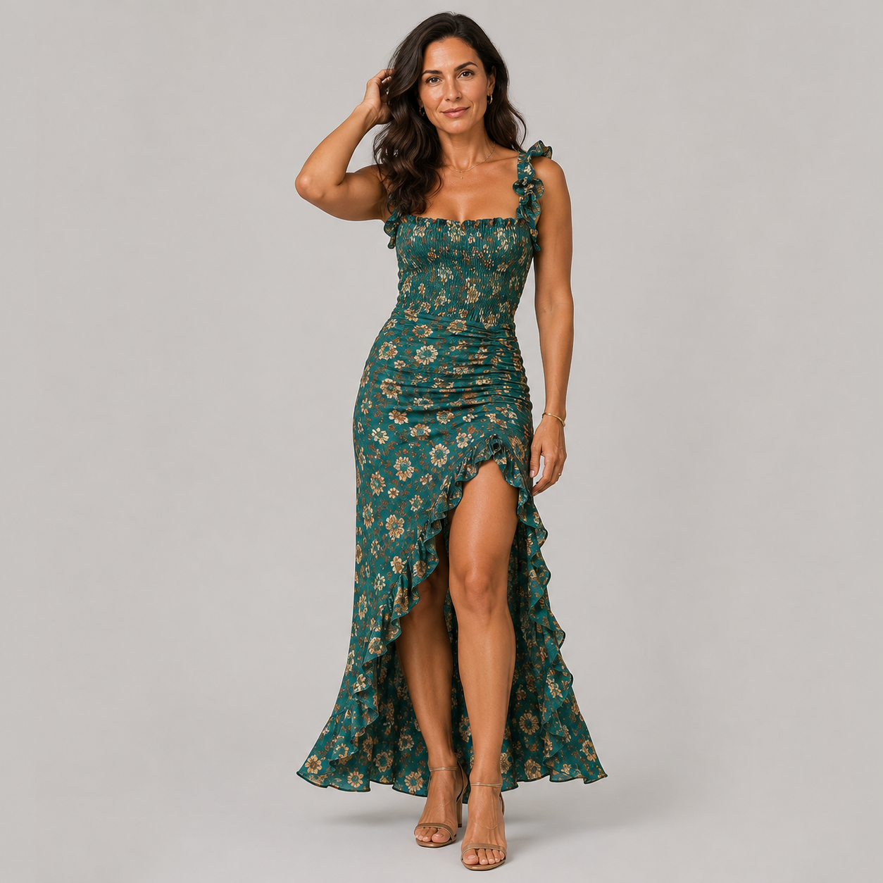 Zara - Vestido maxi boho retro