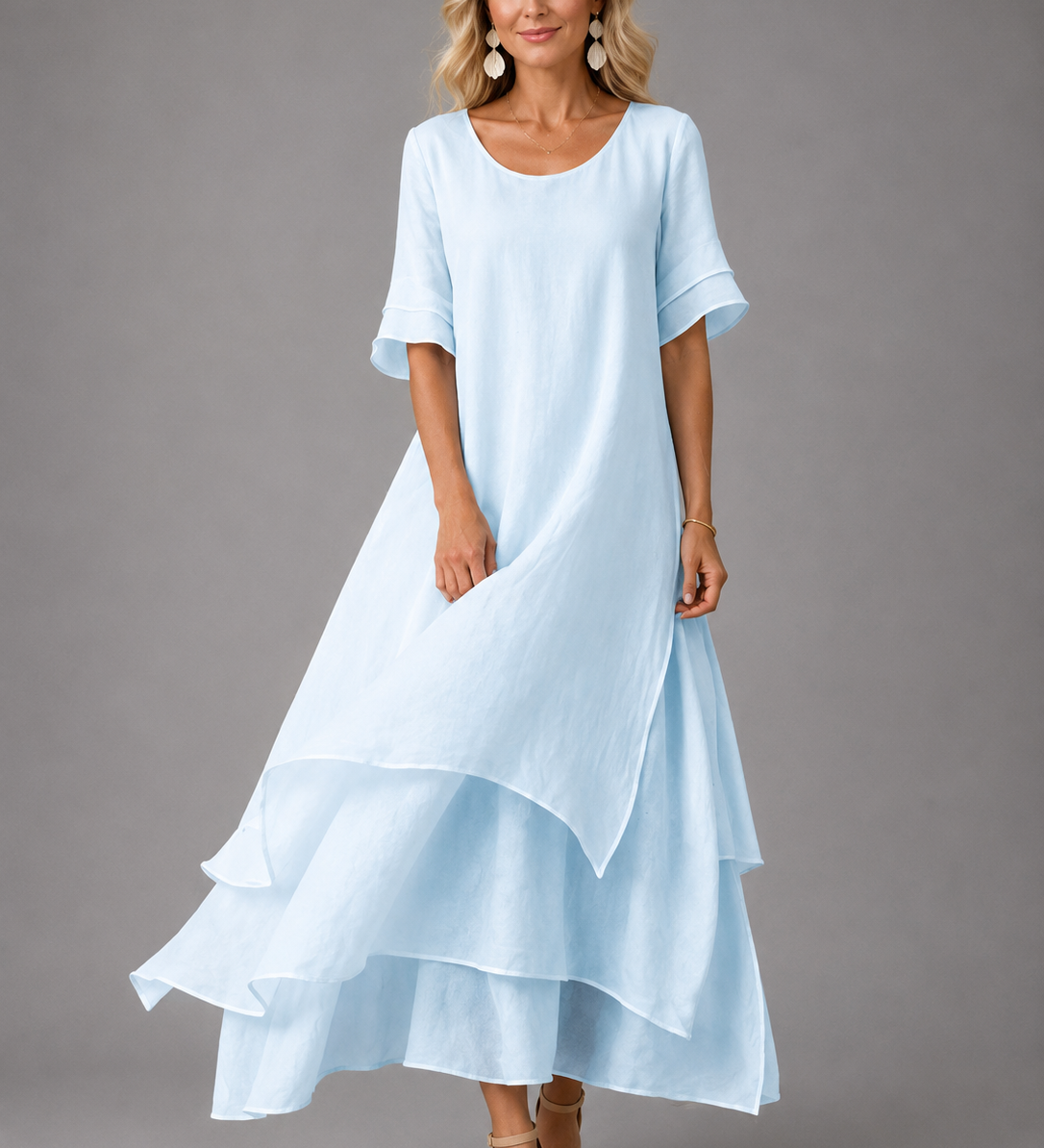 Alícia - Vestido Maxi Leve e Fluido
