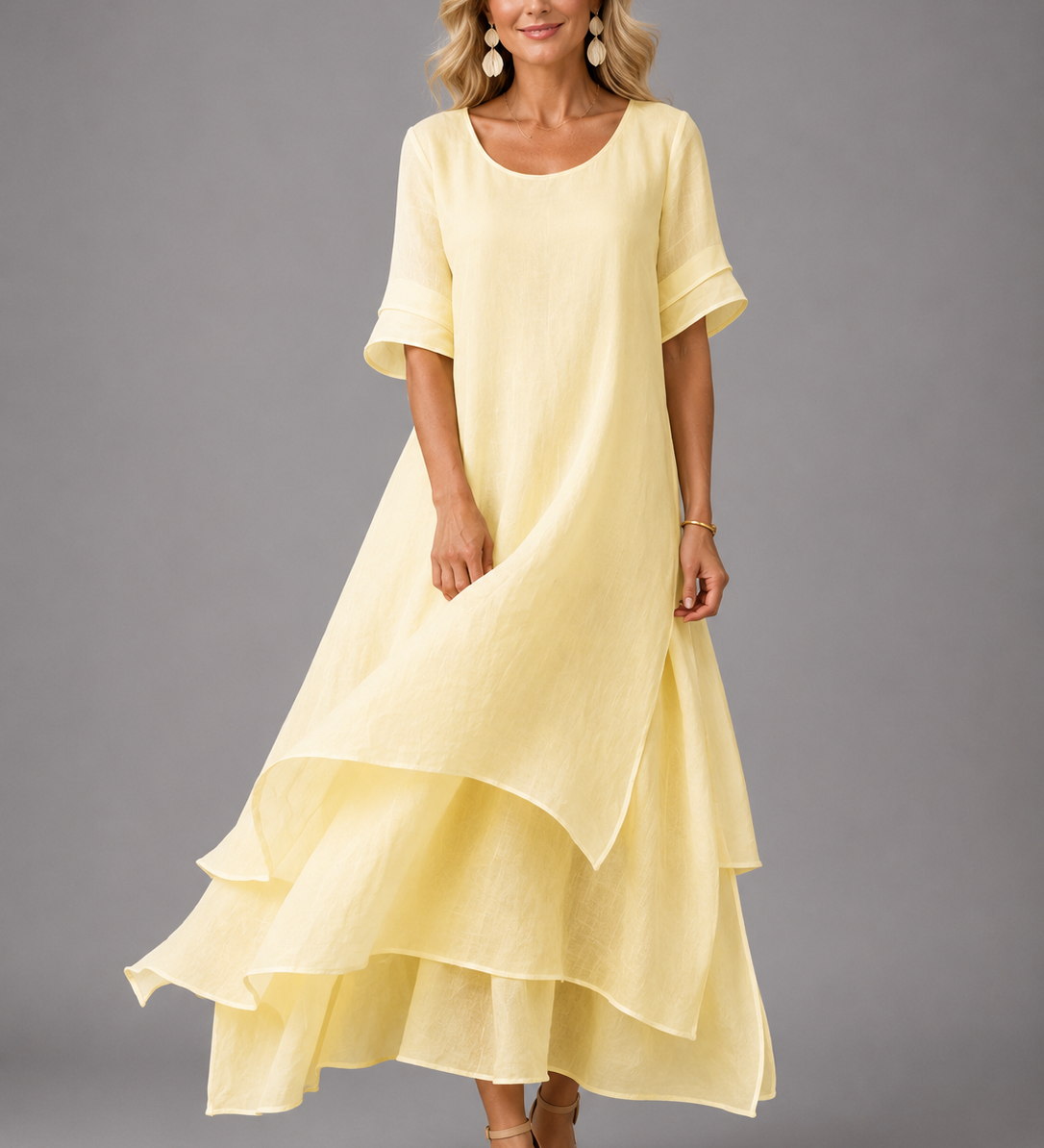 Alícia - Vestido Maxi Leve e Fluido