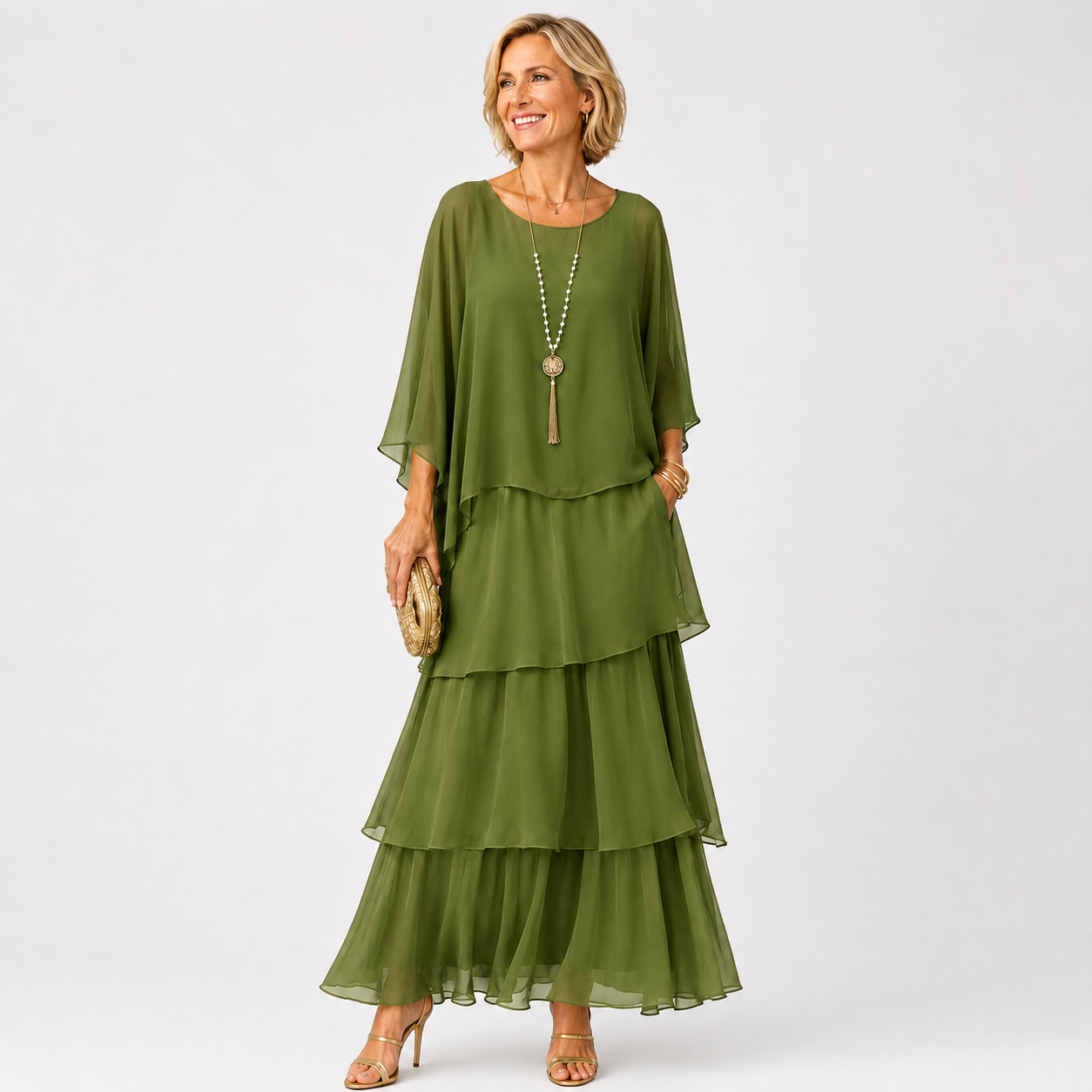 Emília - Vestido Longo Fluido e Elegante