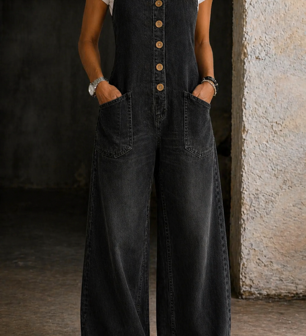 Elisabete - Jardineiras de Algodão Vintage Lavadas