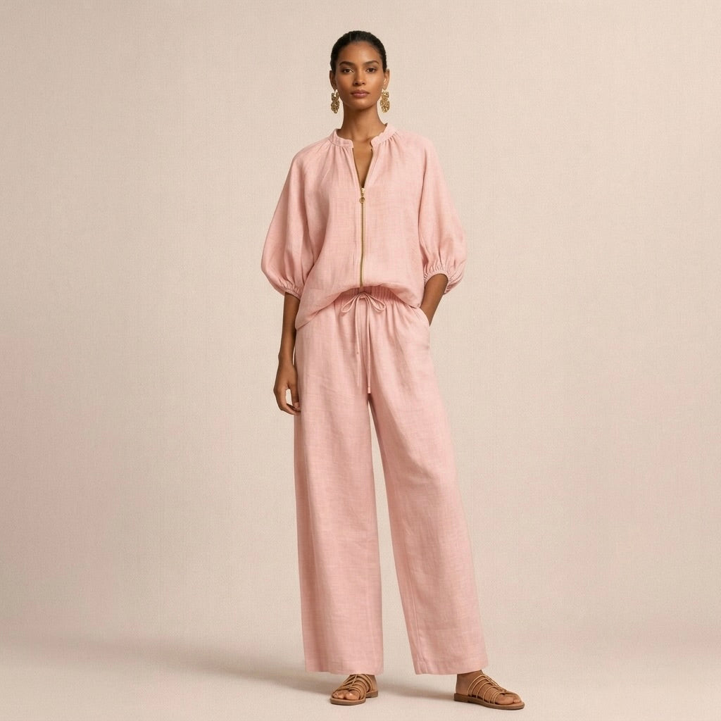 Adelina - Conjunto Casual com Fecho