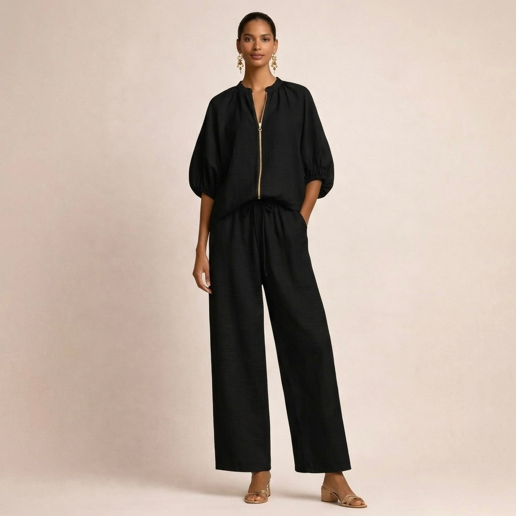 Adelina - Conjunto Casual com Fecho