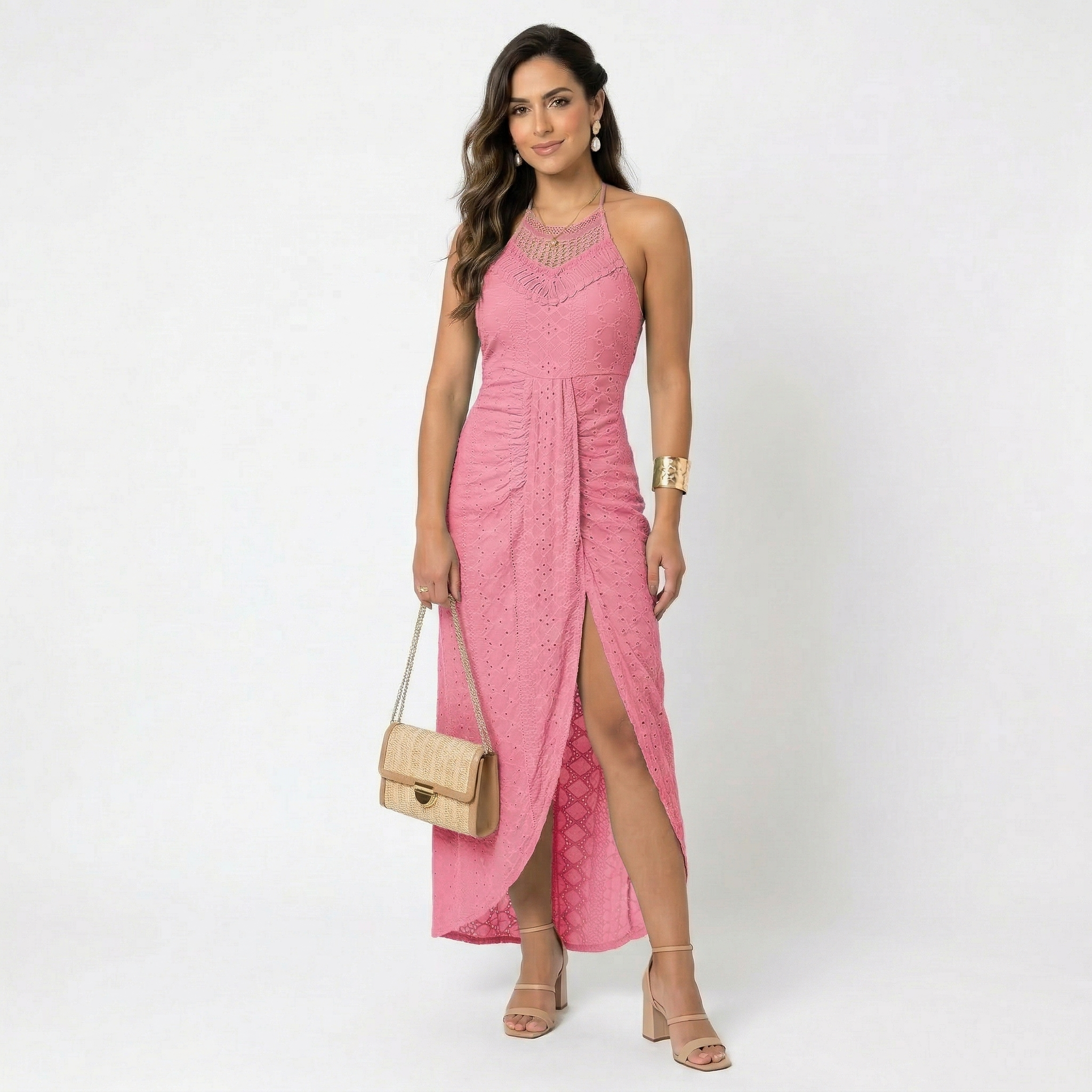 Valentina - Vestido Midi com Decote Transpassado