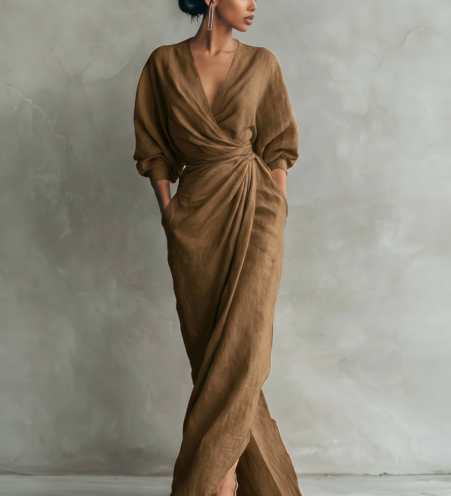 Anita - Vestido maxi minimalista