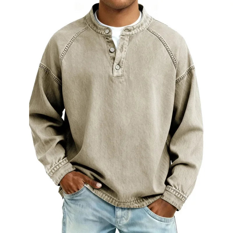 Sandro - Camisa Henley Vintage