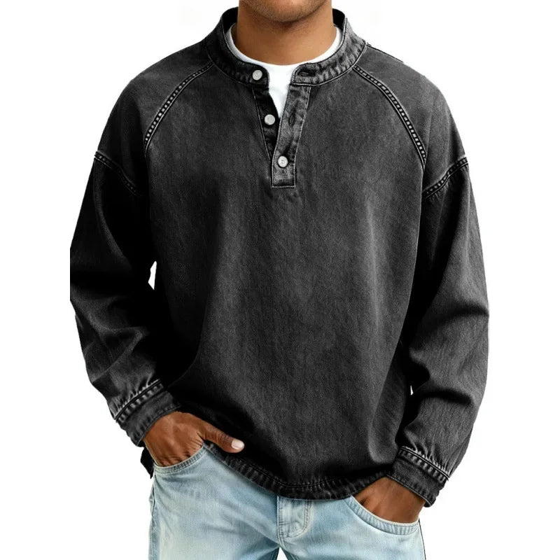 Sandro - Camisa Henley Vintage