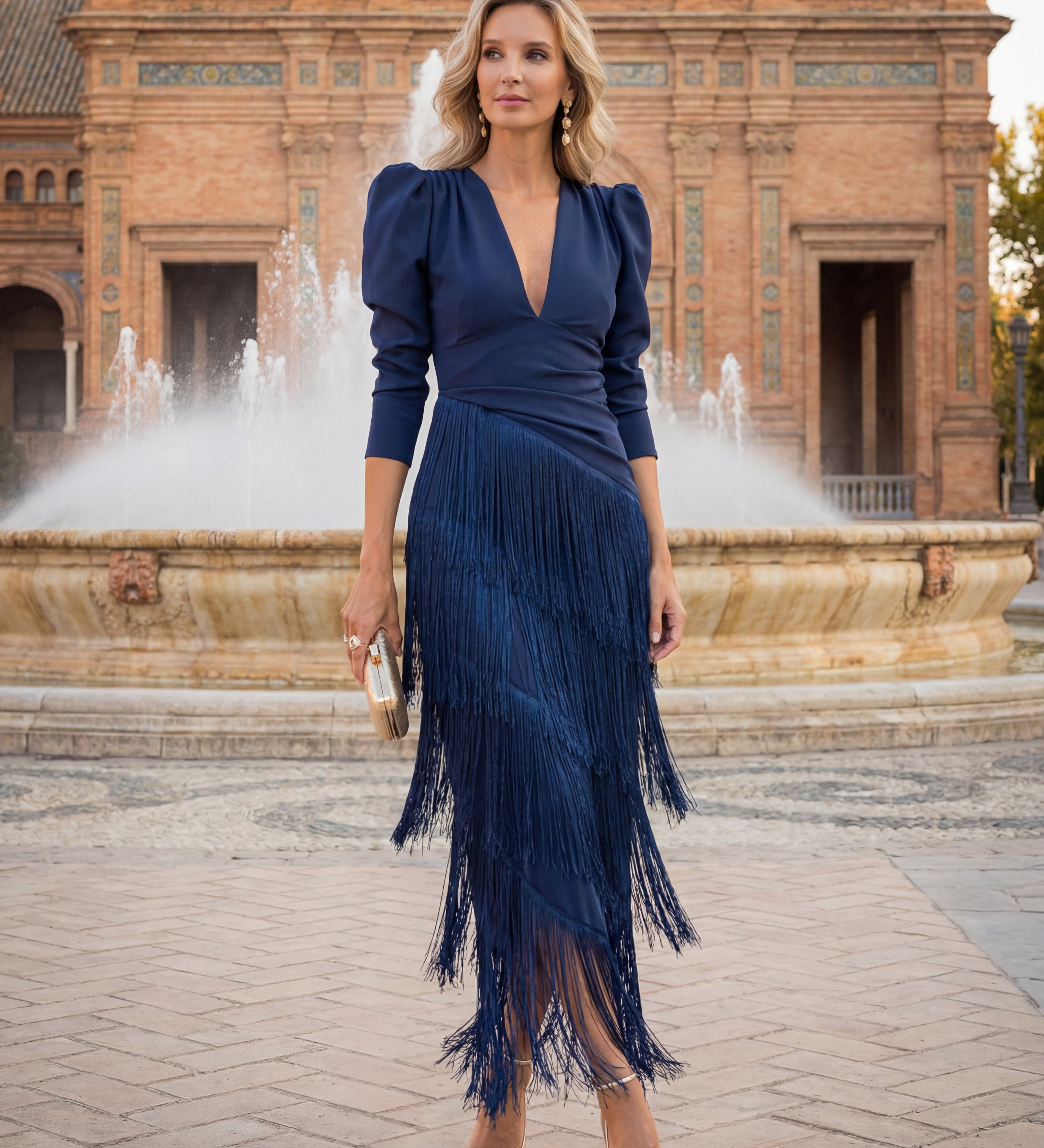 Amália - Vestido Maxi Elegante