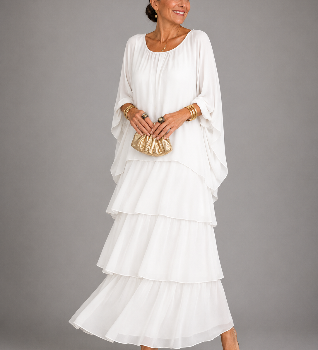 Emília - Vestido Longo Fluido e Elegante