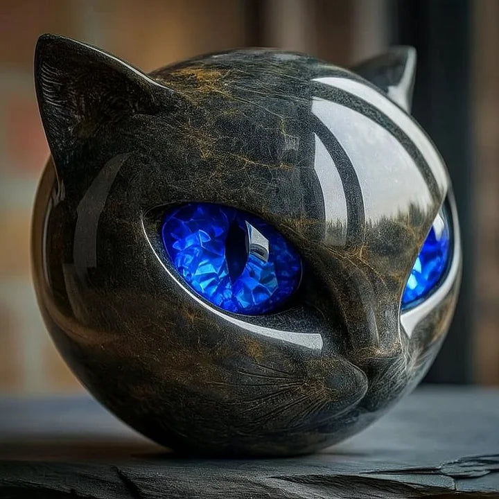 Gato Preto - Escultura Mística