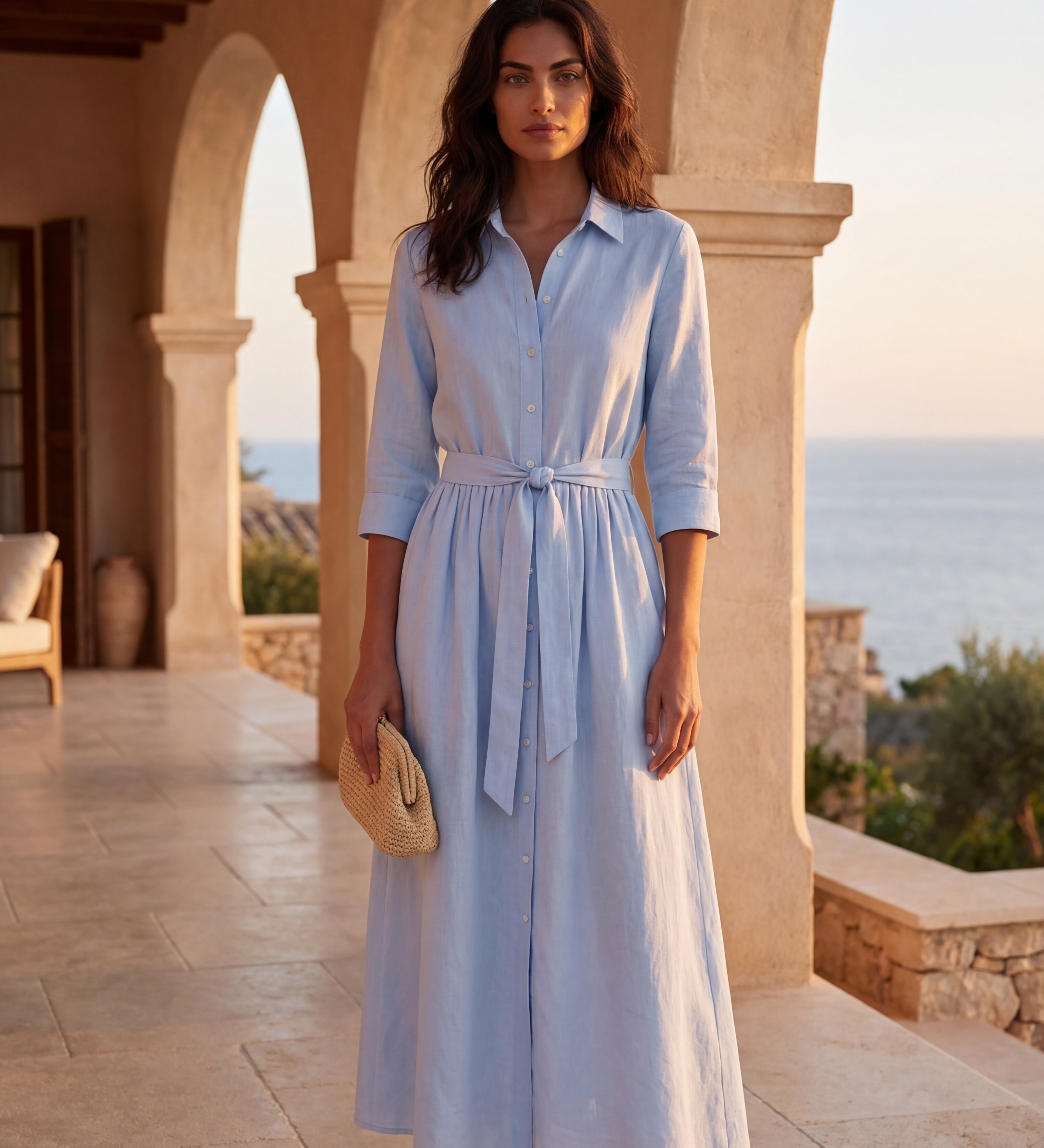 Tânia - Vestido Mediterrâneo